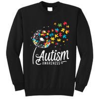 Autism Awareness Dandelion Puzzle Autism Tall Sweatshirt