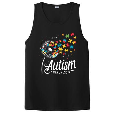 Autism Awareness Dandelion Puzzle Autism PosiCharge Competitor Tank