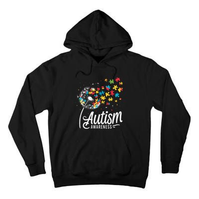 Autism Awareness Dandelion Puzzle Autism Tall Hoodie