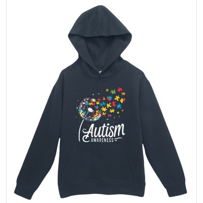 Autism Awareness Dandelion Puzzle Autism Urban Pullover Hoodie