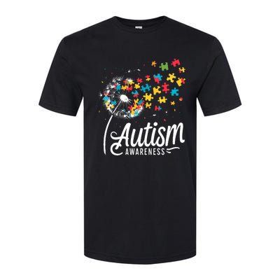 Autism Awareness Dandelion Puzzle Autism Softstyle CVC T-Shirt