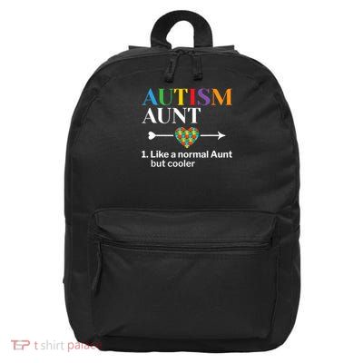 Autism Aunt Definition World Autism Awareness Day 16 in Basic Backpack
