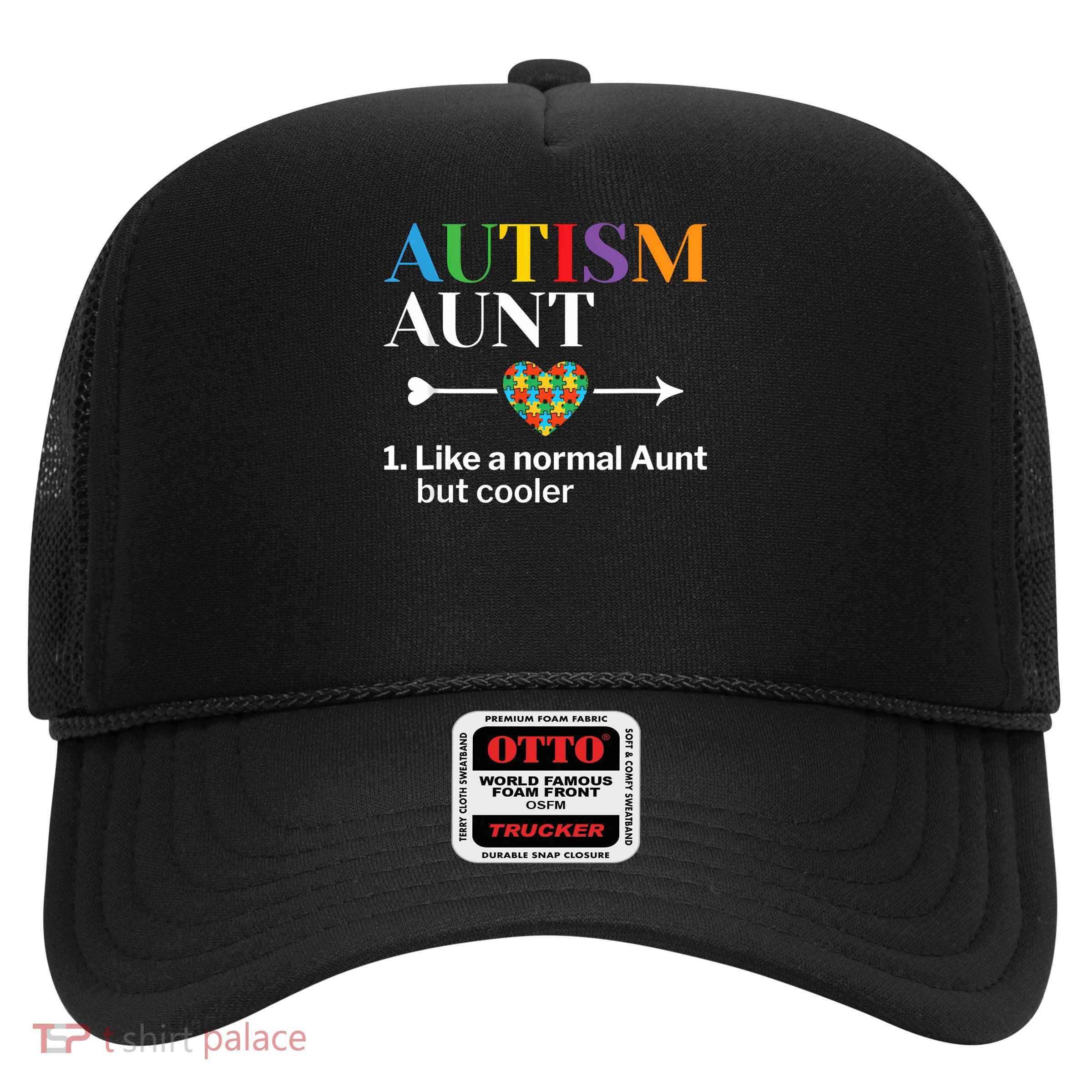 Autism Aunt Definition World Autism Awareness Day Trucker Hat