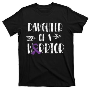 Alzheimers Awareness Daughter Of A Warrior Dementia T-Shirt