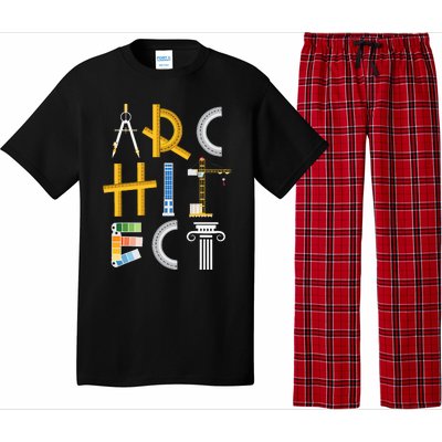 Architect Artwork Drawing Design Architecture Construction Pajama Set