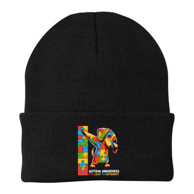 Autism Awareness Dabbing Dachshund Funny Gift Beanie