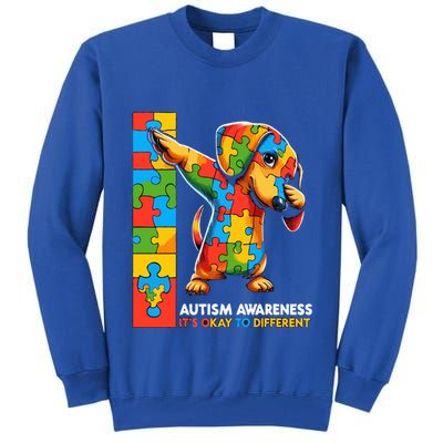 Autism Awareness Dabbing Dachshund Funny Gift Tall Sweatshirt