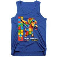 Autism Awareness Dabbing Dachshund Funny Gift Tank Top