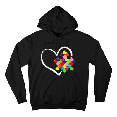 Autism Awareness Day Puzzle Love Autistic Mom And Dad Hoodie