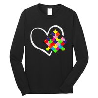 Autism Awareness Day Puzzle Love Autistic Mom And Dad Long Sleeve Shirt