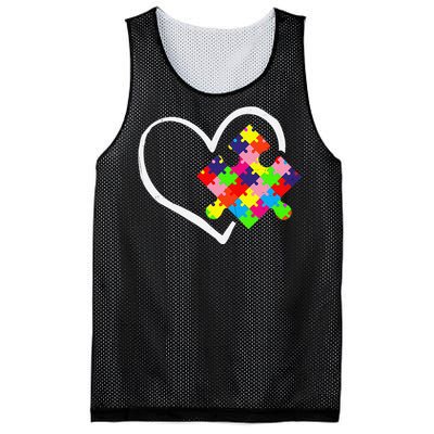 Autism Awareness Day Puzzle Love Autistic Mom And Dad Mesh Reversible Basketball Jersey Tank