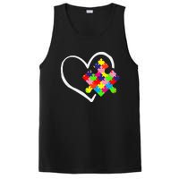 Autism Awareness Day Puzzle Love Autistic Mom And Dad PosiCharge Competitor Tank