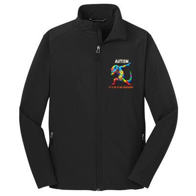 Autism Awareness Dabbing Gecko Funny Gift Core Soft Shell Jacket