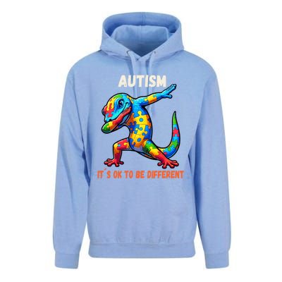 Autism Awareness Dabbing Gecko Funny Gift Unisex Surf Hoodie