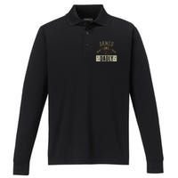 Armed And Dadly Funny Deadly Father For Father's Day Performance Long Sleeve Polo