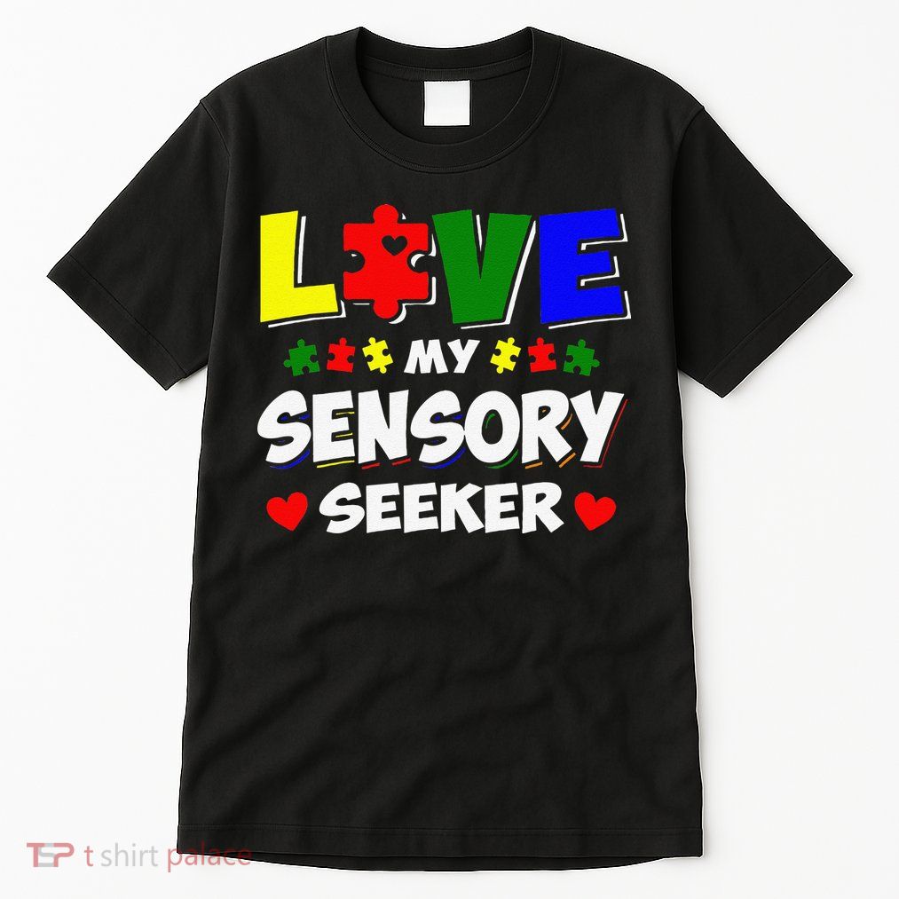 Autism Awareness Day Puzzle Sensory Seeker Gift Tall T-Shirt