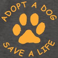 Adopt A Dog Save A Life Tee Rescue Dog Vector Backpack