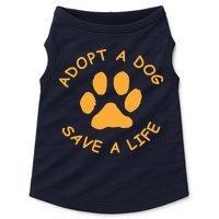 Adopt A Dog Save A Life Tee Rescue Dog Doggie Tank