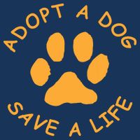 Adopt A Dog Save A Life Tee Rescue Dog Full-Length Apron With Pockets
