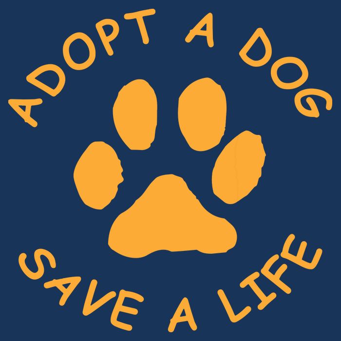 Adopt A Dog Save A Life Tee Rescue Dog Full-Length Apron With Pockets