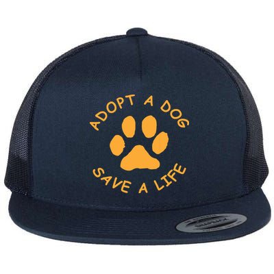 Adopt A Dog Save A Life Tee Rescue Dog Flatbill Hat