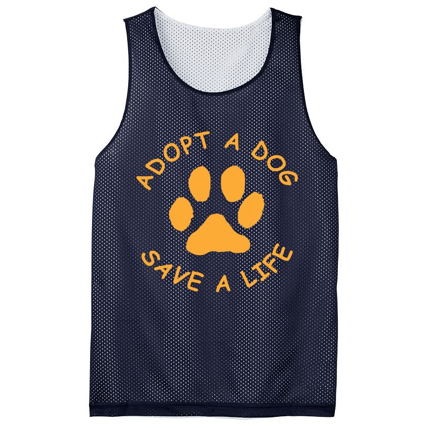 Adopt A Dog Save A Life Tee Rescue Dog Mesh Reversible Basketball Jersey Tank