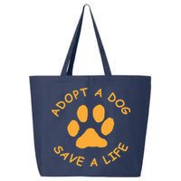 Adopt A Dog Save A Life Tee Rescue Dog 25L Jumbo Tote