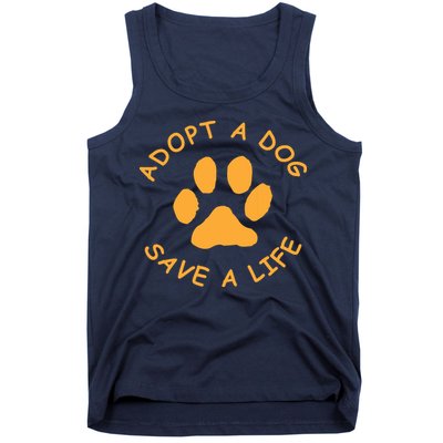 Adopt A Dog Save A Life Tee Rescue Dog Tank Top