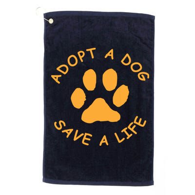 Adopt A Dog Save A Life Tee Rescue Dog Golf Towel