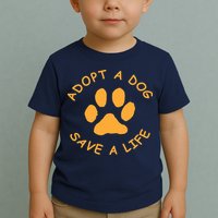 Adopt A Dog Save A Life Tee Rescue Dog Toddler T-Shirt