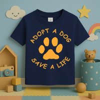 Adopt A Dog Save A Life Tee Rescue Dog Toddler T-Shirt