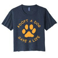 Adopt A Dog Save A Life Tee Rescue Dog Crop Top