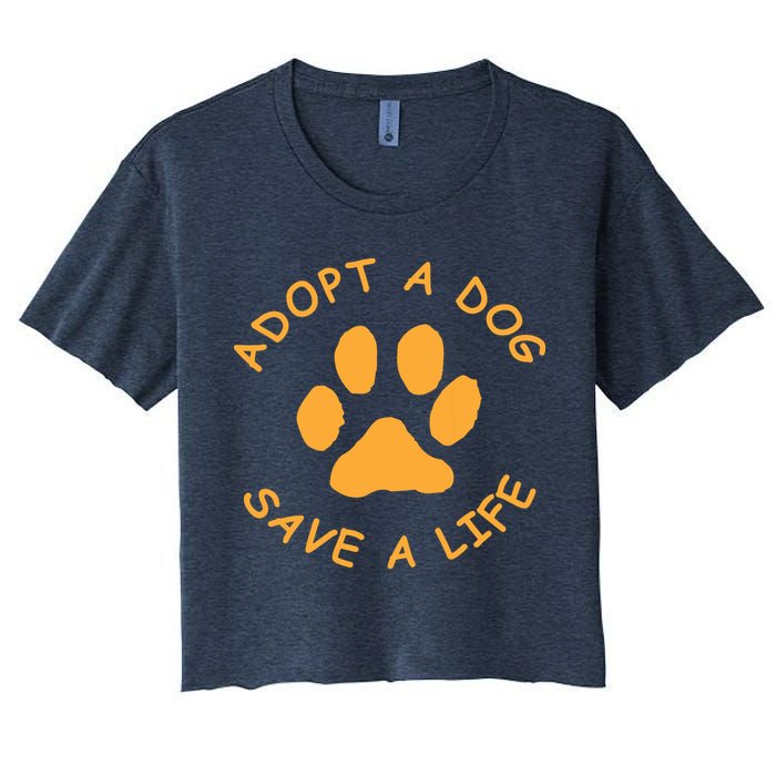 Adopt A Dog Save A Life Tee Rescue Dog Crop Top