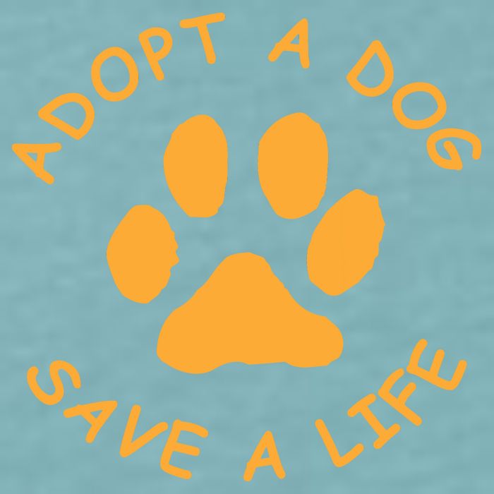 Adopt A Dog Save A Life Tee Rescue Dog Sueded Cloud Jersey T-Shirt