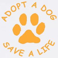 Adopt A Dog Save A Life Tee Rescue Dog Garment-Dyed Sweatshirt