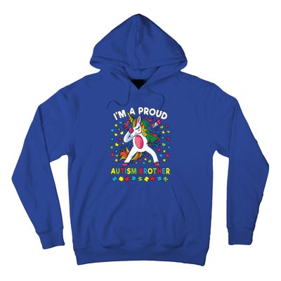 Autism Awareness Dabbing Unicorn Proud Autism Brother Funny Gift Hoodie