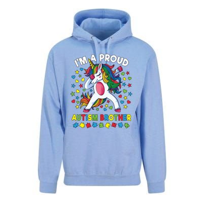 Autism Awareness Dabbing Unicorn Proud Autism Brother Funny Gift Unisex Surf Hoodie