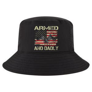 Armed And Dadly Funny Deadly Father For Father's Day Cool Comfort Performance Bucket Hat