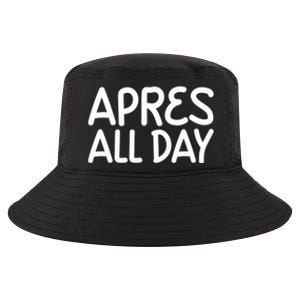 Apres All Day Skiing Ski Snowboarding Snow Sports Cool Gift Cool Comfort Performance Bucket Hat