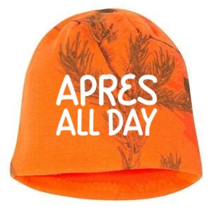 Apres All Day Skiing Ski Snowboarding Snow Sports Cool Gift Kati - Camo Knit Beanie