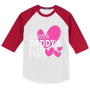 Always A Daddys Gift Daughter Gift Kids Colorblock Raglan Jersey