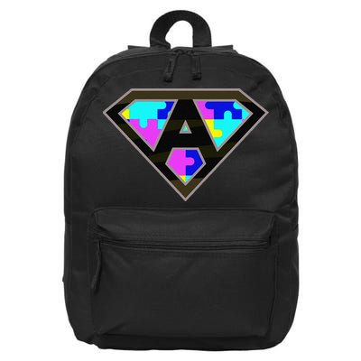 Autism Awareness Day Superhero Love 16 in Basic Backpack