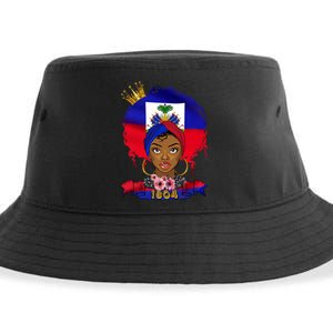 Armed And Dadly Funny Deadly Father For Fathers Day USA Flag Sustainable Bucket Hat