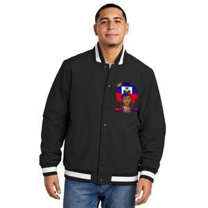 Armed And Dadly Funny Deadly Father For Fathers Day USA Flag Insulated Varsity Jacket