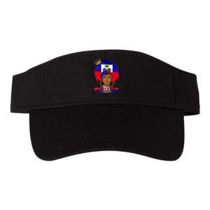 Armed And Dadly Funny Deadly Father For Fathers Day USA Flag Valucap Bio-Washed Visor