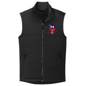 Armed And Dadly Funny Deadly Father For Fathers Day USA Flag Collective Smooth Fleece Vest