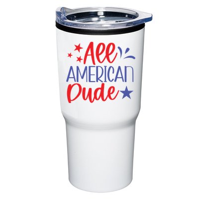 All American Dude Freedom 4th Of July Patriotic Veteran Meaningful Gift Tumbler