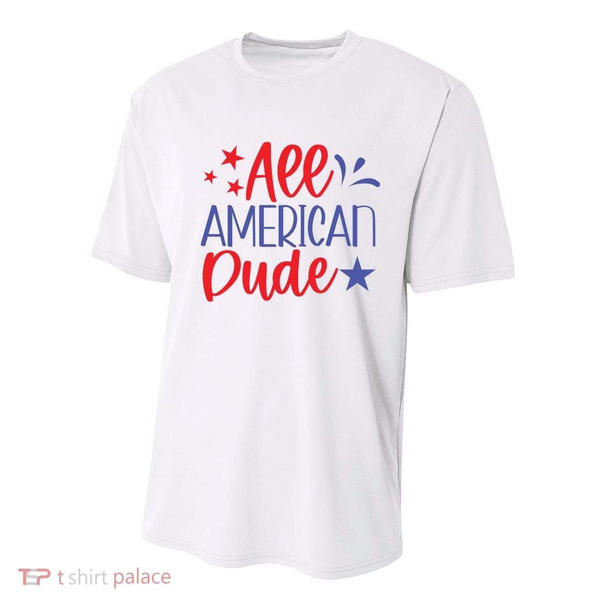 All American Dude Freedom 4th Of July Patriotic Veteran Meaningful Gift Youth Performance Sprint T-Shirt