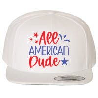 All American Dude Freedom 4th Of July Patriotic Veteran Meaningful Gift Wool Snapback Cap