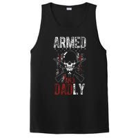 Armed And Dadly Funny Deadly Father Gift For Father's Day PosiCharge Competitor Tank